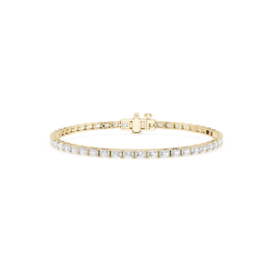 Radiant Lab Grown Diamond East-West Four Prong Tennis Bracelet