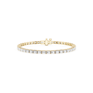 Radiant Lab Grown Diamond East-West Four Prong Tennis Bracelet