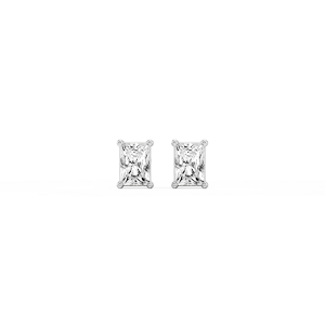 Radiant Lab Grown Diamond Classic Four Prong Stud Earrings