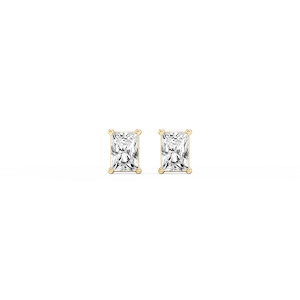Radiant Lab Grown Diamond Classic Four Prong Stud Earrings