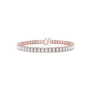 Radiant Lab Grown Diamond Four Prong Tennis Bracelet - 7 Inches