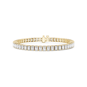 Radiant Lab Grown Diamond Four Prong Tennis Bracelet - 7 Inches
