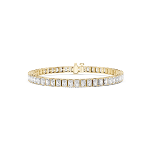 Radiant Lab Grown Diamond Four Prong Tennis Bracelet - 7 Inches