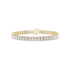 Radiant Lab Grown Diamond Four Prong Tennis Bracelet - 7 Inches