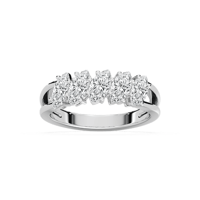 Raina 2 ctw Marquise Lab Grown Diamond Five-Stone Anniversary Band