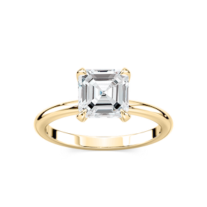 Romy Asscher Lab Grown Diamond Low Profile Solitaire Engagement Ring