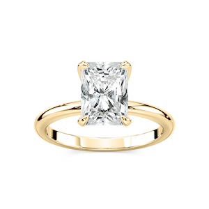 Romy Radiant Lab Grown Diamond Low Profile Solitaire Engagement Ring