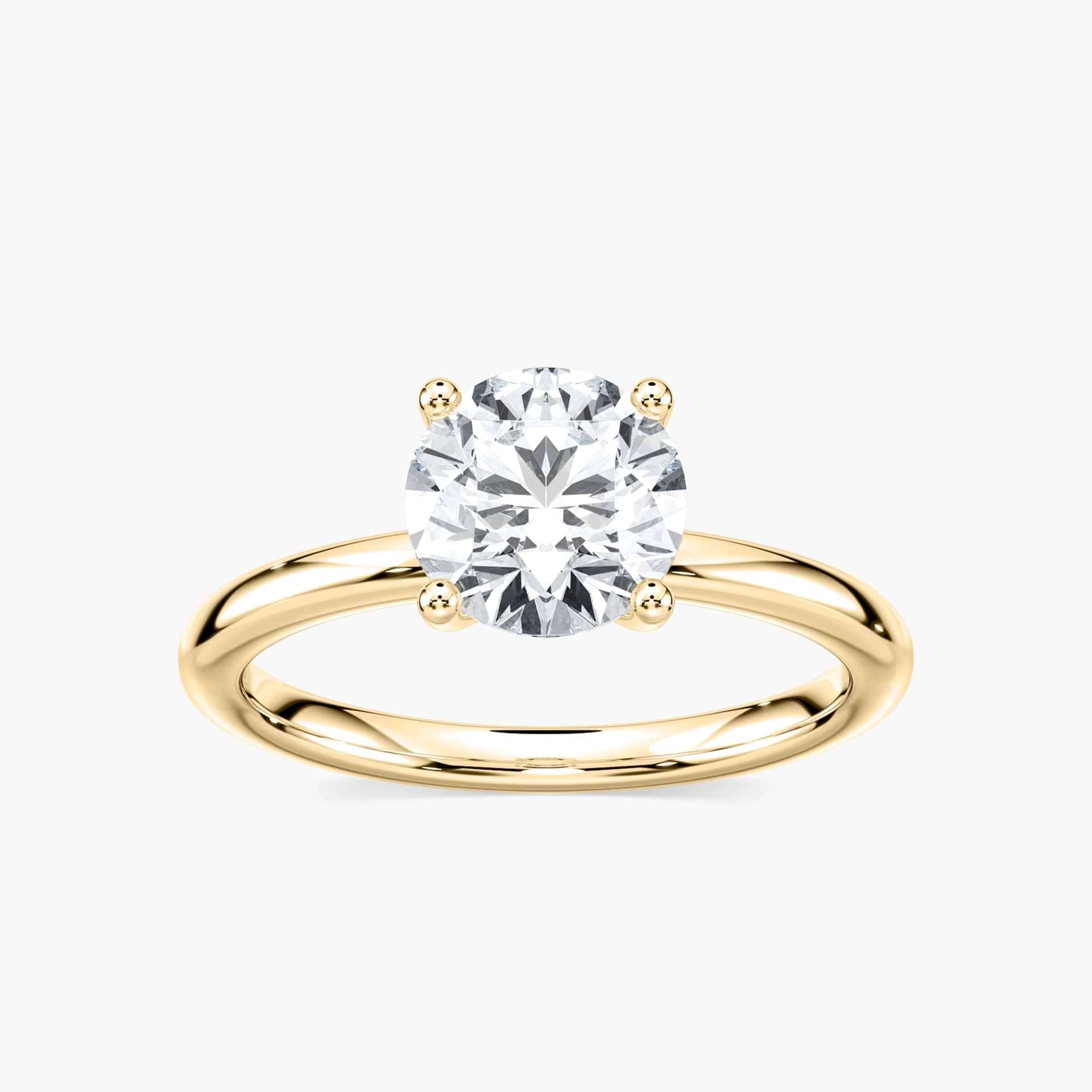 Rosey Lab Grown Diamond Flowering Solitaire Engagement Ring