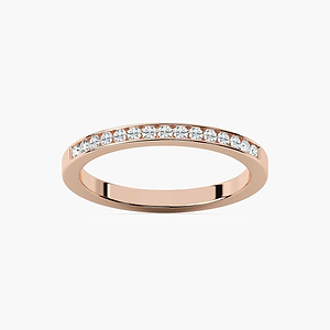 Margo 1/5 ctw Round Lab Grown Diamond Channel Set Wedding Band