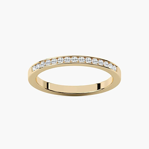 Margo 1/5 ctw Round Lab Grown Diamond Channel Set Wedding Band