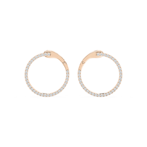 2/5 ctw Round Lab Grown Diamond Drop Earrings