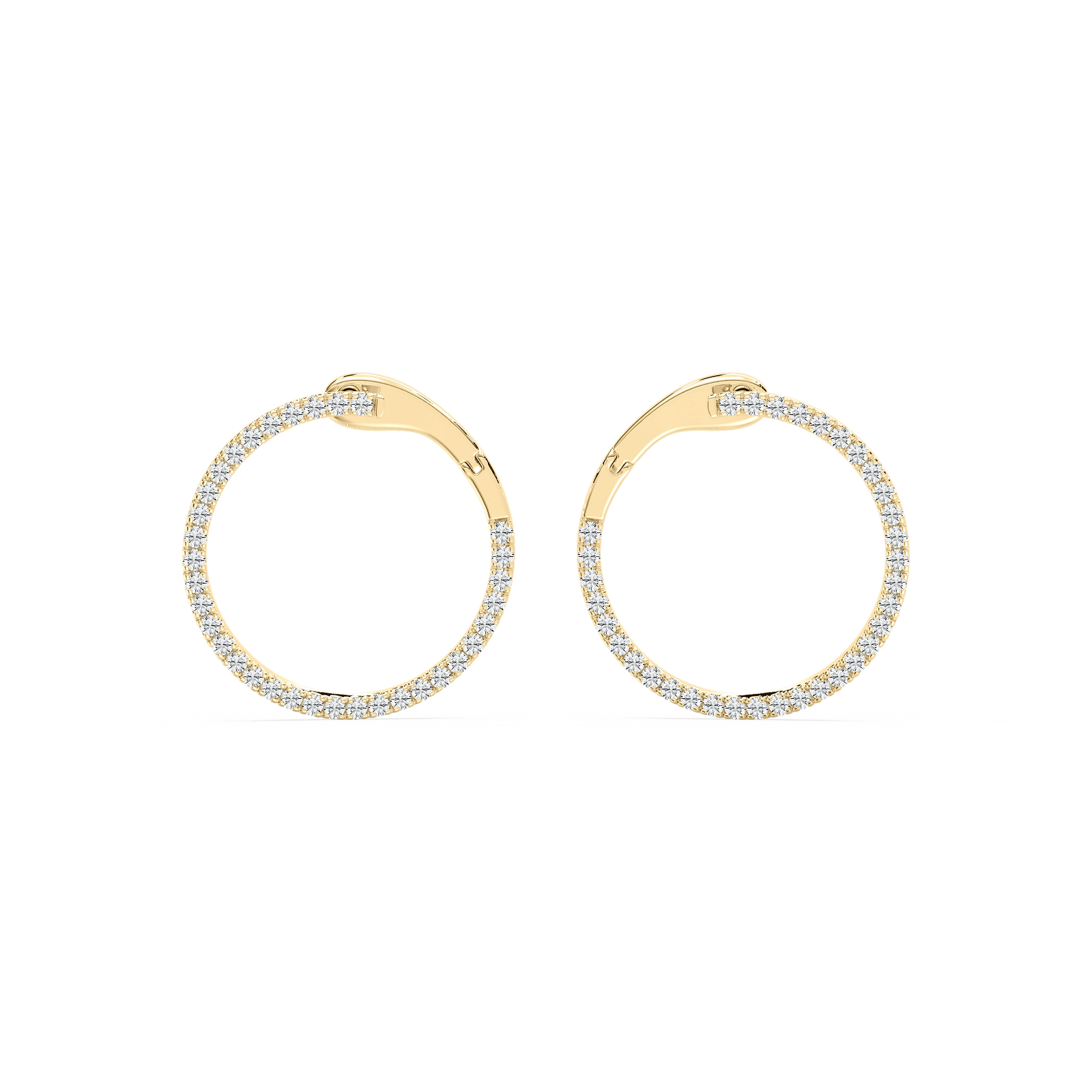 2/5 ctw Round Lab Grown Diamond Drop Earrings