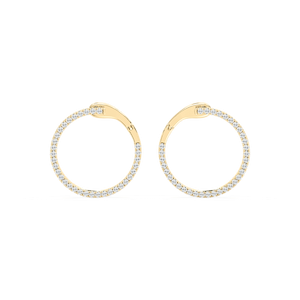 2/5 ctw Round Lab Grown Diamond Drop Earrings