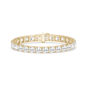 Round Lab Grown Diamond Classic Box Four Prong Tennis Bracelet  - 7 Inches