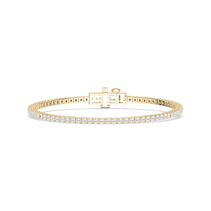 Round Lab Grown Diamond Classic Box Four Prong Tennis Bracelet  - 7 Inches