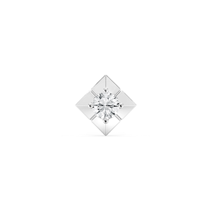 Round Lab Grown Diamond Four Prong Single Stud Earring