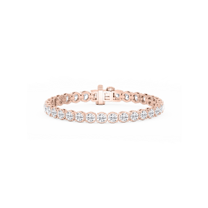 Round Lab Grown Diamond Petite Classic Rounded Four Prong Tennis Bracelet - 7 Inches