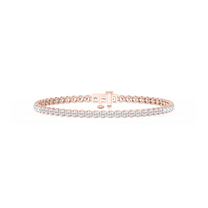 Round Lab Grown Diamond Petite Classic Rounded Four Prong Tennis Bracelet - 7 Inches