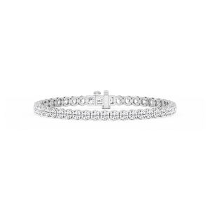 Round Lab Grown Diamond Petite Classic Rounded Four Prong Tennis Bracelet - 7 Inches