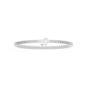 Round Lab Grown Diamond Petite Classic Rounded Four Prong Tennis Bracelet - 7 Inches