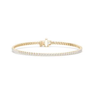 Round Lab Grown Diamond Petite Classic Rounded Four Prong Tennis Bracelet - 7 Inches