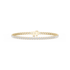 Round Lab Grown Diamond Petite Classic Rounded Four Prong Tennis Bracelet - 7 Inches