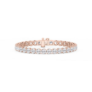 Round Lab Grown Diamond Classic Rounded Four Prong Tennis Bracelet - 7 Inches