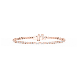 Round Lab Grown Diamond Classic Rounded Four Prong Tennis Bracelet - 7 Inches