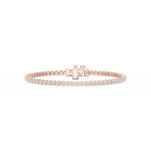 Round Lab Grown Diamond Classic Rounded Four Prong Tennis Bracelet - 7 Inches