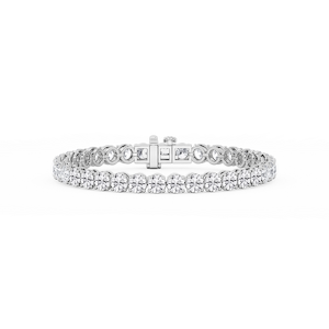 Round Lab Grown Diamond Classic Rounded Four Prong Tennis Bracelet - 7 Inches