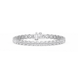 Round Lab Grown Diamond Classic Rounded Four Prong Tennis Bracelet - 7 Inches