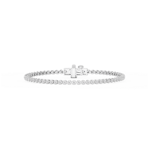 Round Lab Grown Diamond Classic Rounded Four Prong Tennis Bracelet - 7 Inches