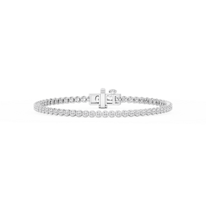 Round Lab Grown Diamond Classic Rounded Four Prong Tennis Bracelet - 7 Inches