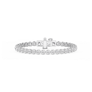 Round Lab Grown Diamond Classic Rounded Four Prong Tennis Bracelet - 7 Inches