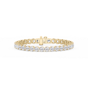 Round Lab Grown Diamond Classic Rounded Four Prong Tennis Bracelet - 7 Inches