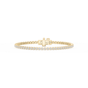 Round Lab Grown Diamond Classic Rounded Four Prong Tennis Bracelet - 7 Inches