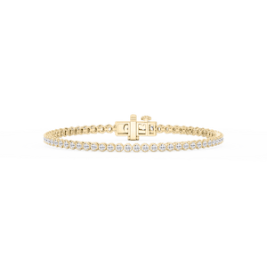 Round Lab Grown Diamond Classic Rounded Four Prong Tennis Bracelet - 7 Inches