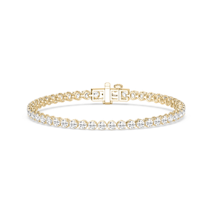 Round Lab Grown Diamond Classic Rounded Four Prong Tennis Bracelet - 7 Inches