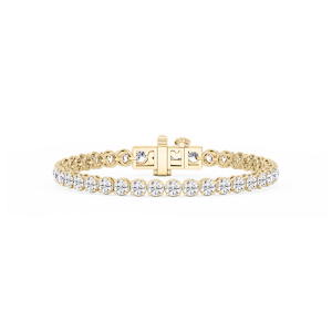 Round Lab Grown Diamond Classic Rounded Four Prong Tennis Bracelet - 7 Inches