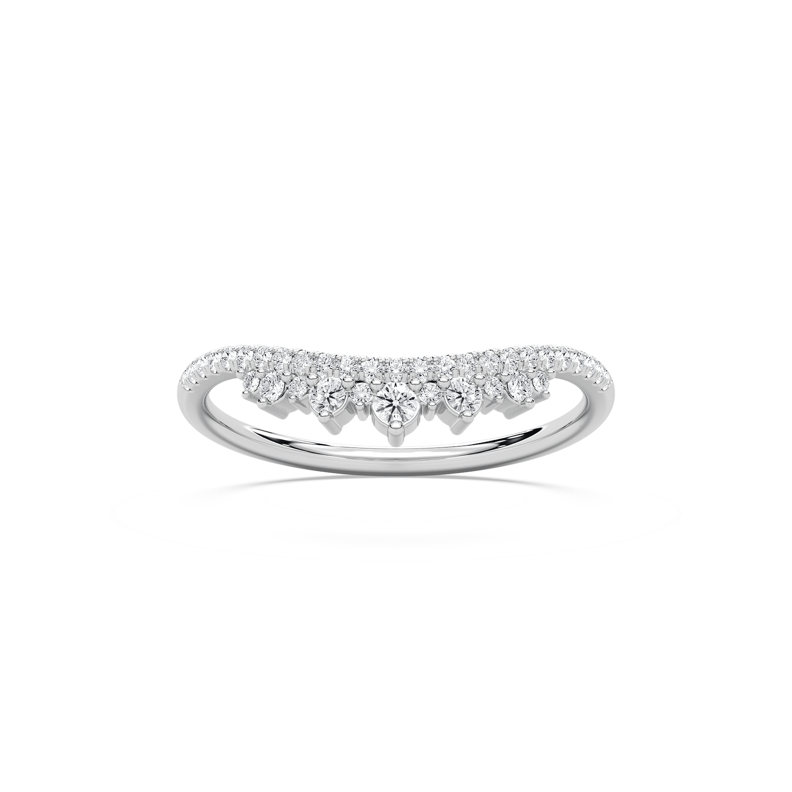 Seren Wedding Band in Rose Gold