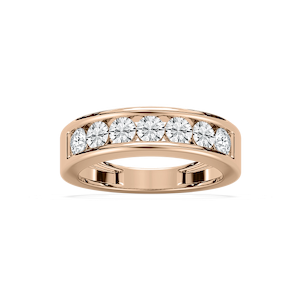 Antonella 1 ctw Round Lab Grown Diamond Seven Stone Channel Anniversary Band