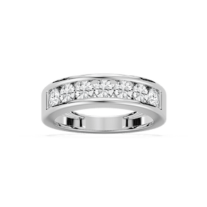 Antonella 1 ctw Round Lab Grown Diamond Seven Stone Channel Anniversary Band