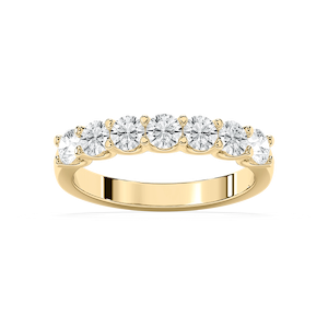 Amelia 1 ctw Round Lab Grown Diamond Seven Stone U Prong Anniversary Band