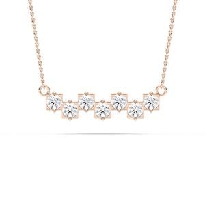 1 ⅓ ctw Round Lab Grown Diamond Seven Stones of Grace Necklace - 18 Inches