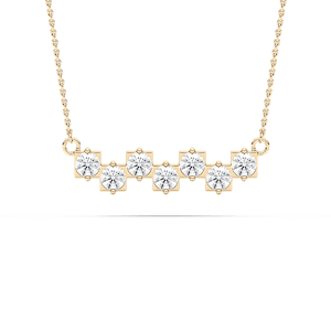 1 ⅓ ctw Round Lab Grown Diamond Seven Stones of Grace Necklace - 18 Inches