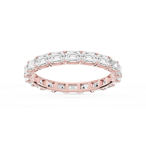 Shiloh Emerald Lab Grown Diamond East West Eternity Band