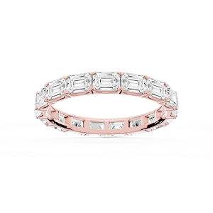 Shiloh Emerald Lab Grown Diamond East West Eternity Band