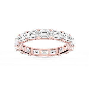 Shiloh Emerald Lab Grown Diamond East West Eternity Band