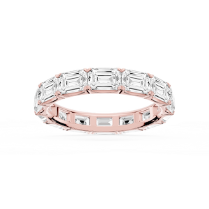 Shiloh Emerald Lab Grown Diamond East West Eternity Band