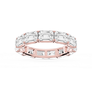 Shiloh Emerald Lab Grown Diamond East West Eternity Band
